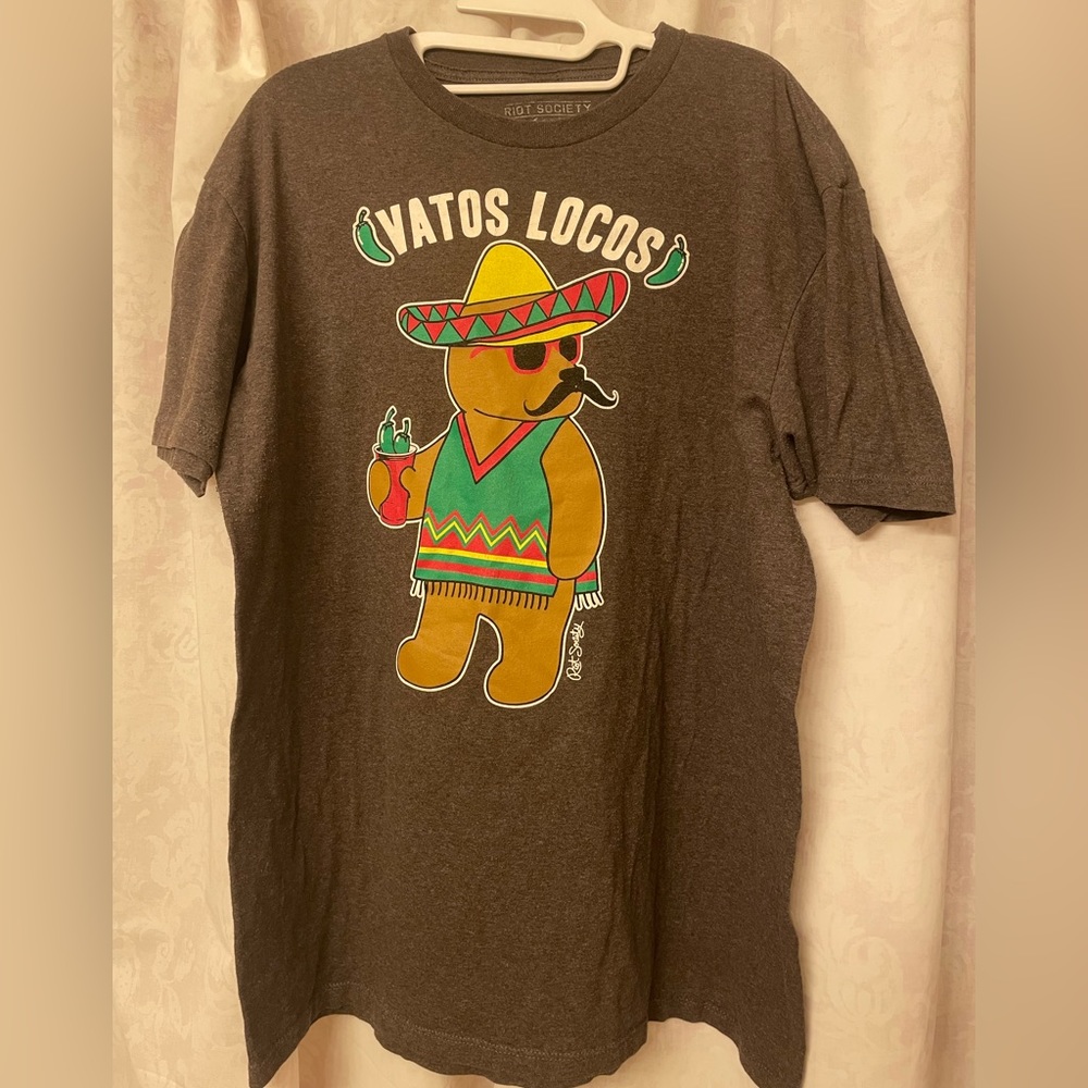 Vatos Locos, RIOT SOCIETY, MADE IN USA! XL, cotton blend